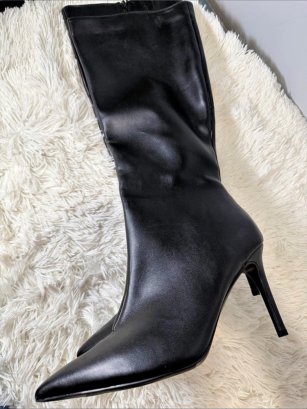 INC International Concepts Rajelp Over-the-Knee Pointed-Toe Boots Black US 12 - Picture 4 of 10